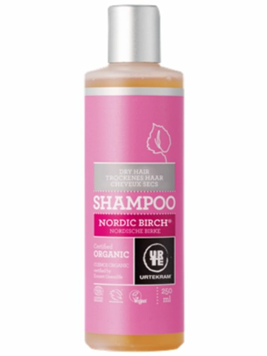 Nordic Birch Shampoo for Dry hair, Organic 250ml (Urtekram)