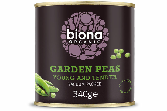 Organic Garden Peas 340g (Biona)