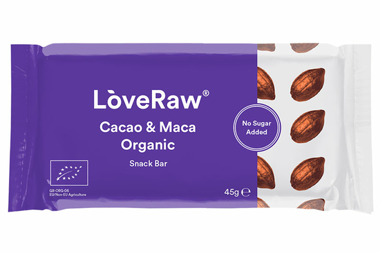 Cacao & Maca Snack Bar, Organic 45g (LoveRaw)