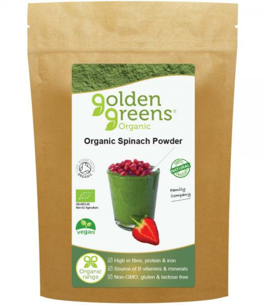 Spinach Powder 200g, Organic (Greens Organic)