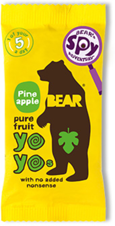 Pineapple YoYo's 100% Fruit Snack 2x10g (Bear)