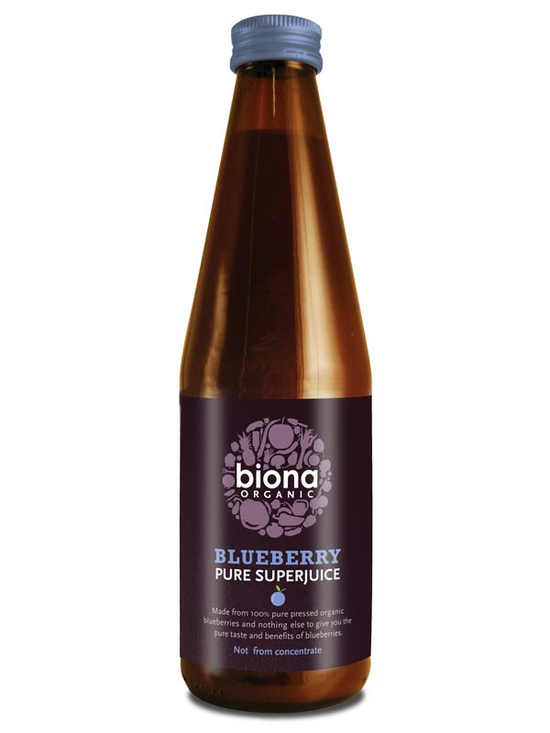 Blueberry Pure Super Juice, Organic 330ml (Biona)