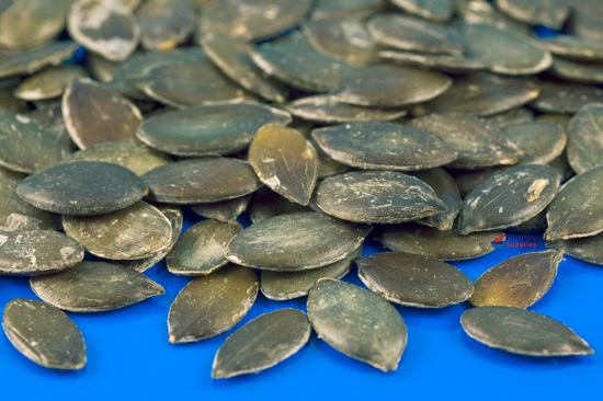 Austrian pumpkin seeds are larger than the Chinese ones,<br>and from a different type of pumpkin.