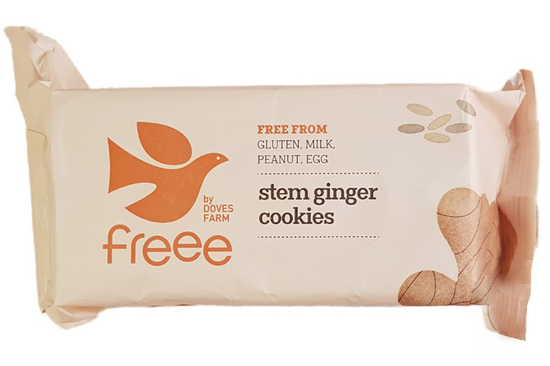 Organic Stem Ginger Cookies, Gluten Free 150g (Doves Farm)