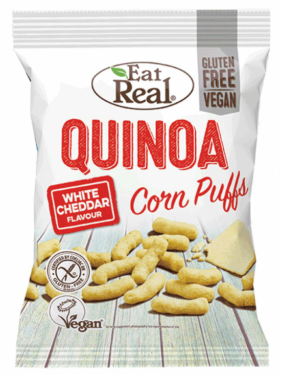 Quinoa White Cheddar Puffs 40g (Eat Real)