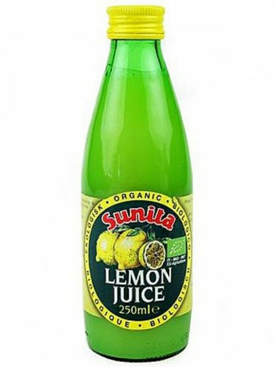 Sunita Organic Lemon Juice.