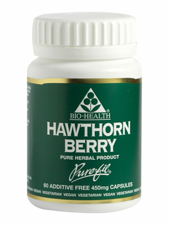 Hawthorn Berry 450mg, 60 Capsules (Bio-Health)