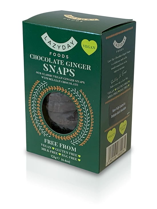Gluten-free Dark Belgian Chocolate Ginger Biscuits 125g (The Lazy Day)