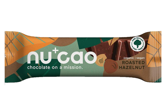 Roasted Hazelnut Chocolate Bar 40g, Organic (Nucao)
