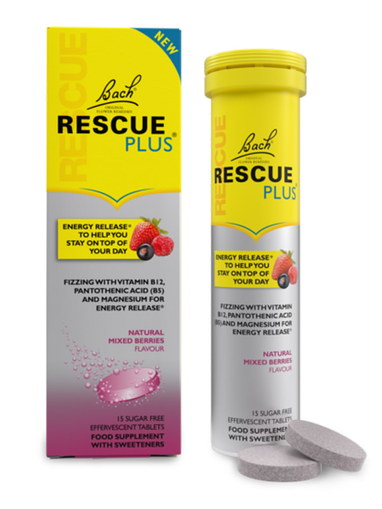 Rescue Remedy Plus - 10 Effervescent Tablets (Bach Rescue Remedy)