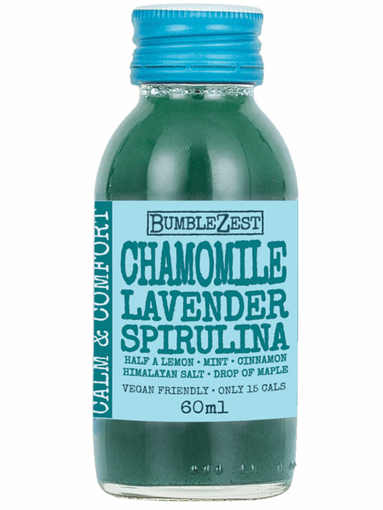 Calm & Comfort - Chamomile, Lavender and Spirulina Drink 60ml (Bumblezest)