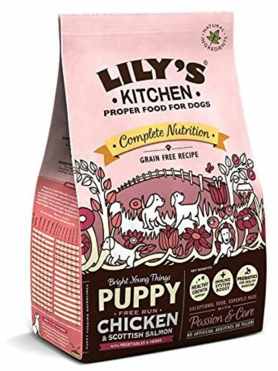 Chicken & Salmon Dry Food for Puppies 1kg (Lilys Kitchen)