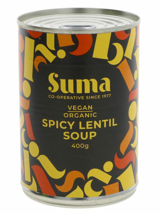 Organic Vegan Spicy Lentil Soup 400g (Suma)