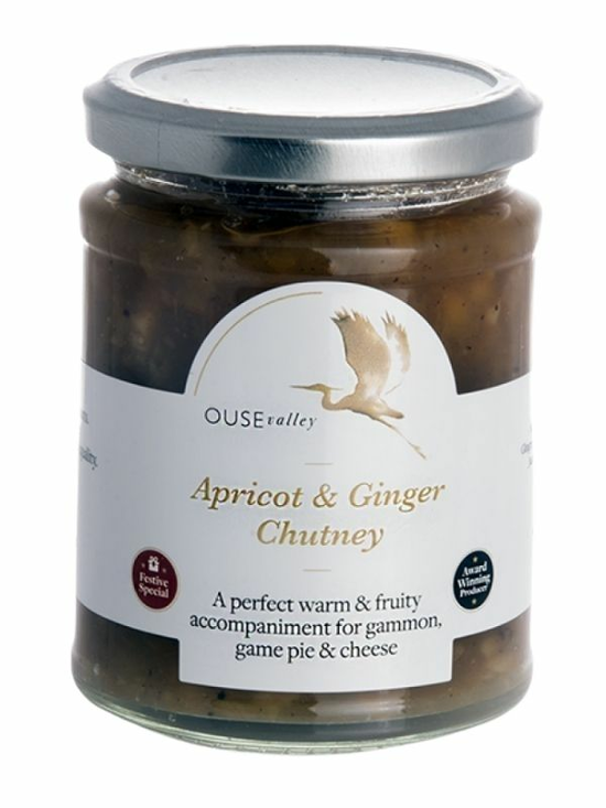 Apricot and Ginger Chutney 300g (Ouse Valley)