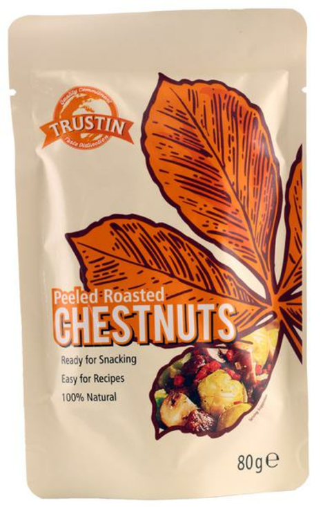 Peeled and Roasted Chestnuts 80g (Trustin)