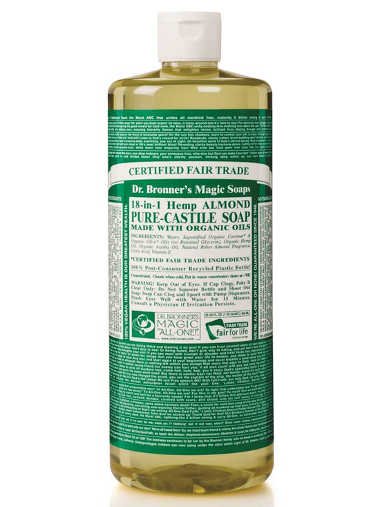 18-in-1 Hemp Almond Pure Castile Soap 946ml (Dr. Bronner's)