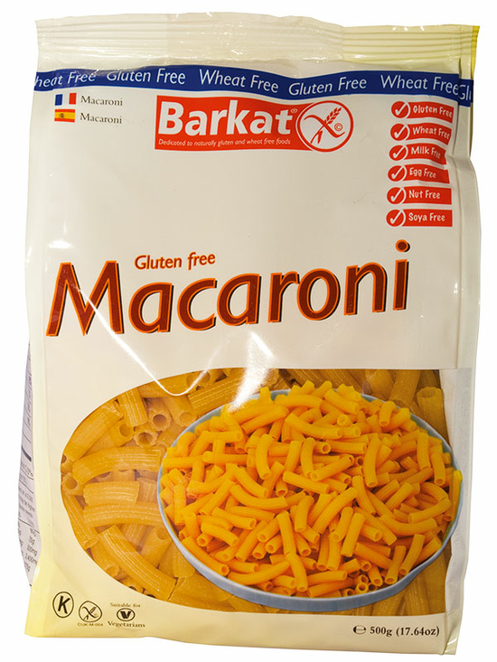 Macaroni Pasta, Gluten-Free 500g (Barkat)