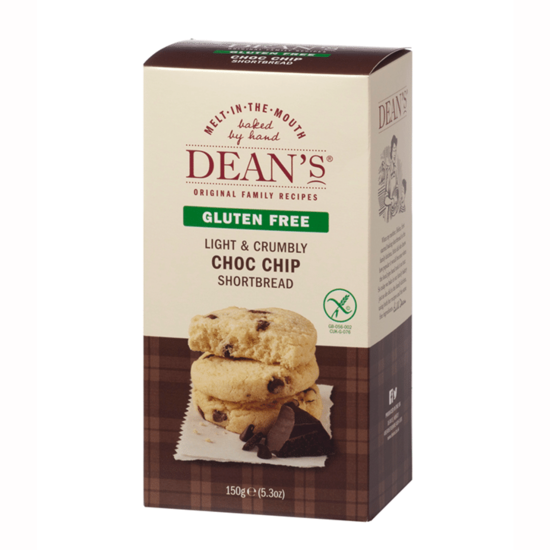 Gluten-free Chocolate Chip Shortbread 150g (Deans)