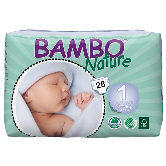 Bambo Newborn Nappies x 28 (Beaming Baby)