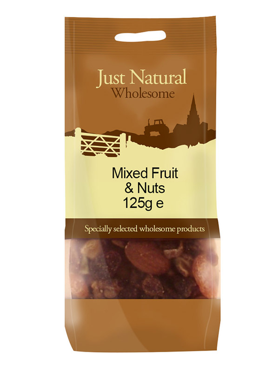 Mixed Fruit & Nuts 125g (Just Natural Wholesome)
