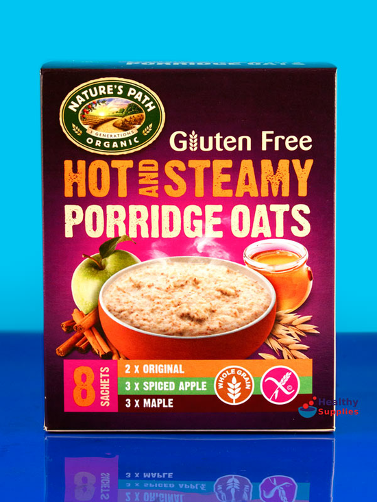 Gluten Free Hot & Steamy Porridge Oats, Organic, Variety Pack 8 x 28g (Nature's Path)