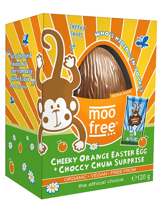 Dairy-Free Chocolate Orange Easter Egg 120g (Moo Free)