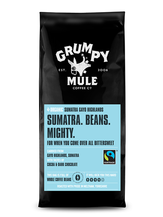 Sumatra Coffee Beans, Organic 227g (Grumpy Mule)