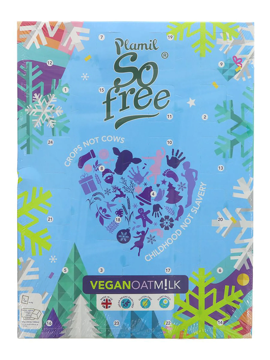 So Free Fairtrade Milk Chocolate Alternative Calendar, Organic 110g (Plamil)