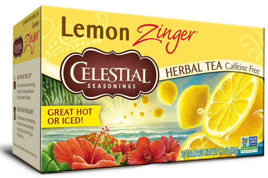 Lemon Zinger Herbal Tea, 20 Tea Bags (Celestial Seasonings)