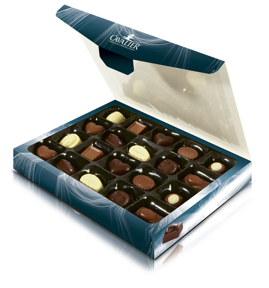 Belgian Chocolate Selection Box with Maltitol 250g (Cavalier)