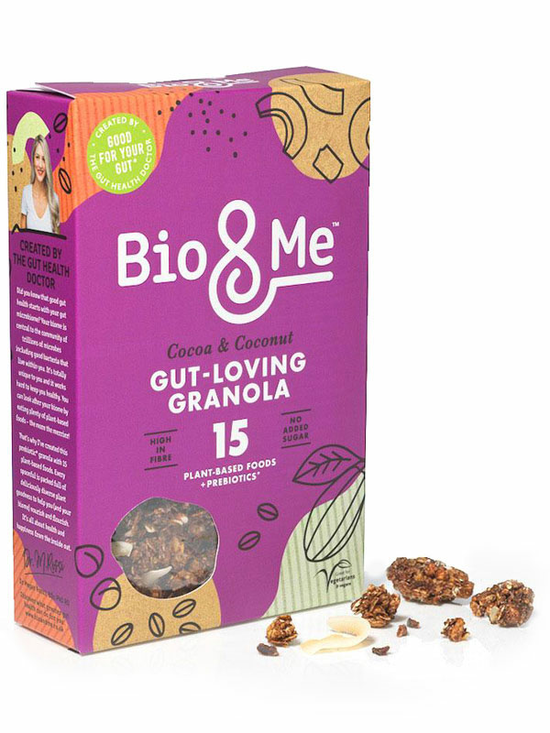 Cocoa & Coconut Prebiotic Granola 360g (Bio&Me)