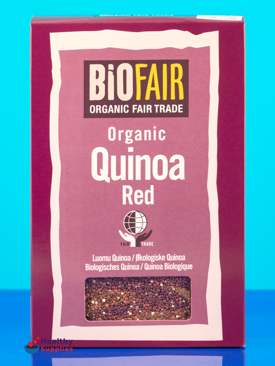100% red organic and fairtrade quinoa.