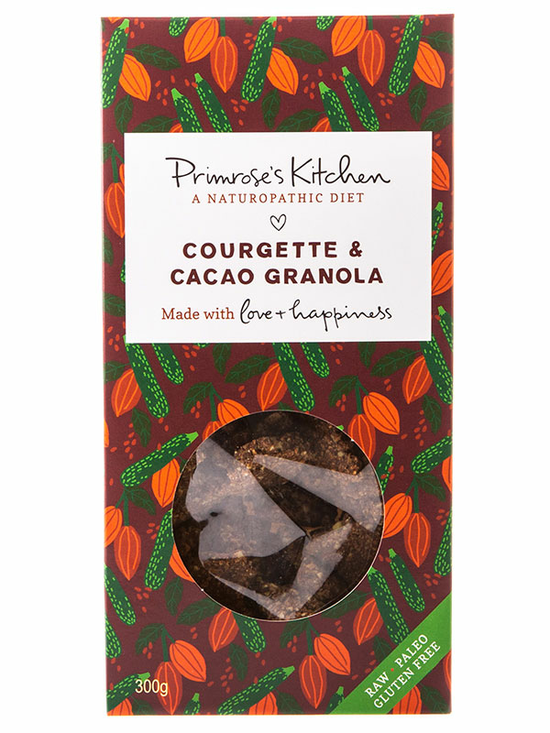 Raw Cacao & Courgette Granola, Organic 300g (Primrose's Kitchen)