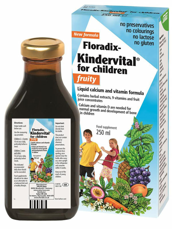 Kindervital for Children Fruity Formula 250ml (Floradix)