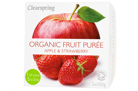 Clearspring Fruit Puree Apple & Strawberry