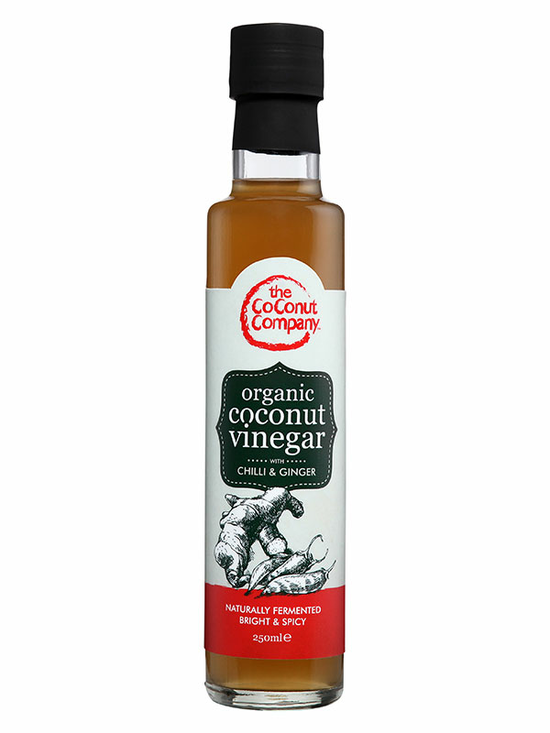 Coconut Vinegar with Chilli & Ginger. Organic 250ml (The Coconut Company)