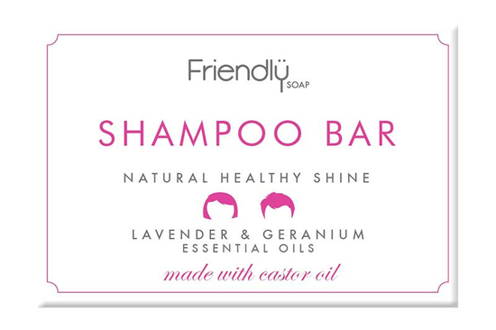 Lavender & Geranium Shampoo Bar 95g (Friendly Soap)