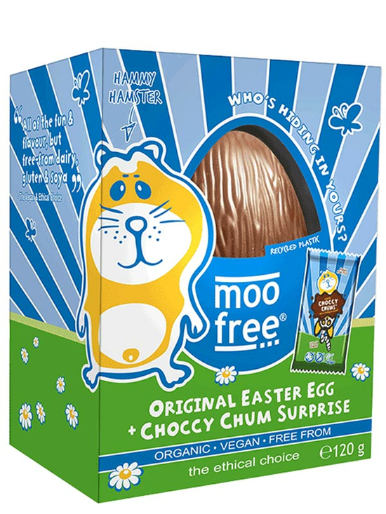 Dairy Free Chocolate Easter Egg, Organic 120g (Moo Free)