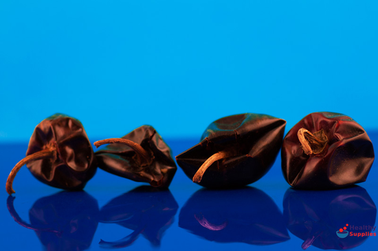 Cascabel chillies are medium-sized and gently spicy.