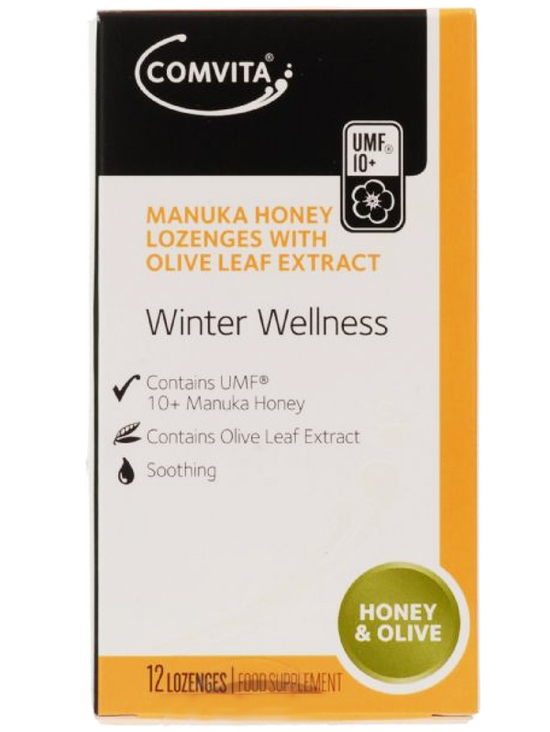 Olive Leaf Complex & Manuka Honey Lozenges 12loz (Comvita)