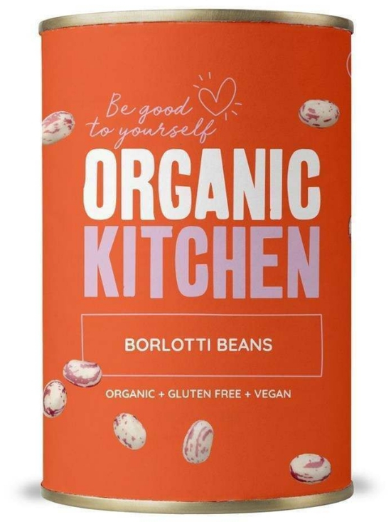 Borlotti Beans 400g, Organic (Organic Kitchen)