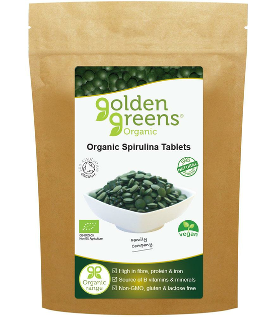 Spirulina Tablets, Organic 250 Tablets (Greens Organic)