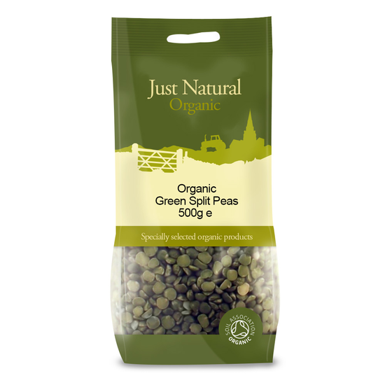 Green Split Peas 500g, Organic (Just Natural Organic)