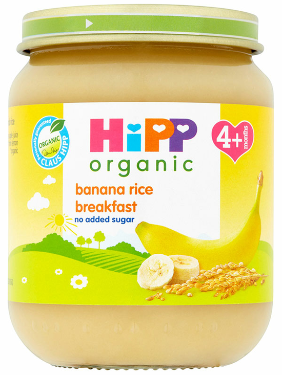 Banana & Rice Breakfast, Stage 1 Organic 125g (Hipp)