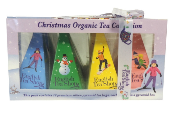 White Winter Assorted Christmas Tea Collection, Organic 12 Bags (English Tea Shop)