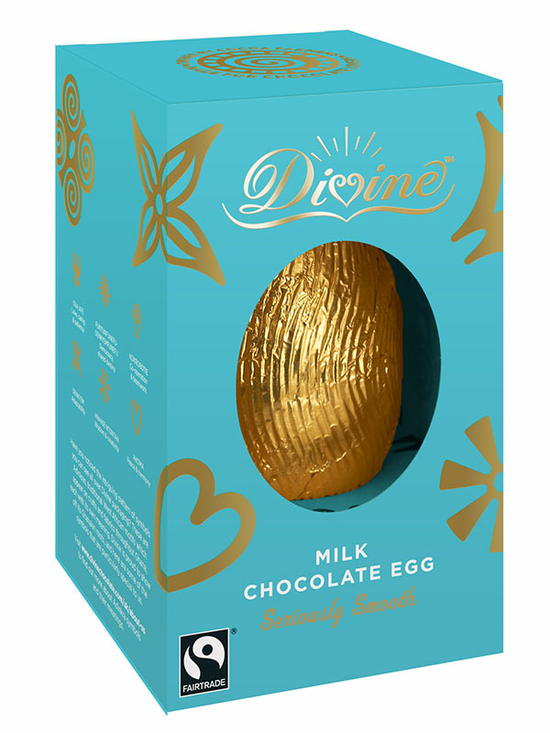 Milk Chocolate Easter Egg 55g (Divine Chocolate)