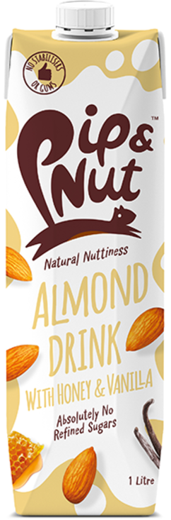 Honey & Vanilla Almond Drink 1 Litre (Pip & Nut)