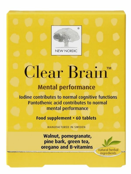 Clear Brain 60 tablets (New Nordic)