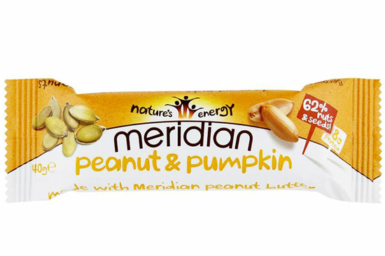Peanut & Pumpkin Bar 40g (Meridian)