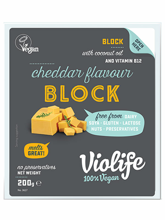 Cheddar Flavour Block 200g (Violife)